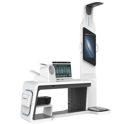 Stazione di controllo del corpo all-in-one di telemedicina con scala di altezza e peso ad ultrasuoni