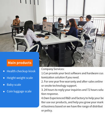 Scala di peso dell'altezza medica ad ultrasuoni con supporto personalizzato OEM Design