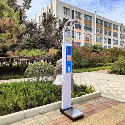 Moderna moneta elettronica con altezza e peso per cliniche, scuole e palestre