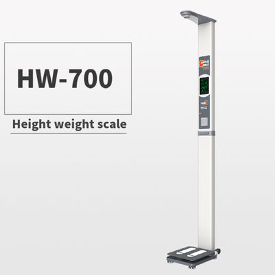 Display LED Scala di altezza e peso dell'ospedale in acciaio con macchina da stampa 200 kg di capacità