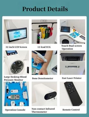 32' LCD Full Touch Screen Divisione 0.01kg Servizio medico di assistenza sanitaria Chiosco di controllo