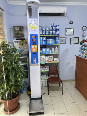 Supporto ODM personalizzato Macchina di vendita medica ad ultrasuoni per il monitoraggio dell' BMI e dell' altezza