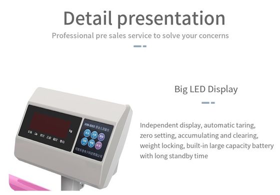 100-240V alimentazione Smart Baby Scale con misura di altezza e peso per la clinica ospedaliera