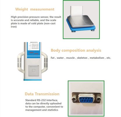 Analisatore di grasso corporeo digitale ad ultrasuoni Scala di misurazione Bmi per ospedali e farmacie