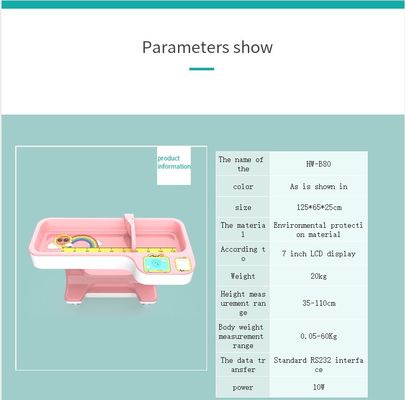 Display a LED tipo neonato Scala elettronica per neonati con rilevatore di importazione ad ultrasuoni