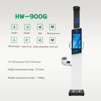 Analisatore del corpo LCD touch screen da 19&quot; per l'analisi completa del peso e dell'altezza degli adulti