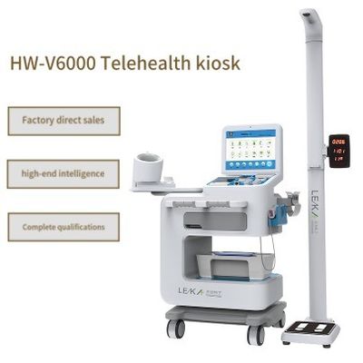 Full Touch LCD Screen Body Check Up Kiosk per le cliniche Soluzione di autoservizio intelligente