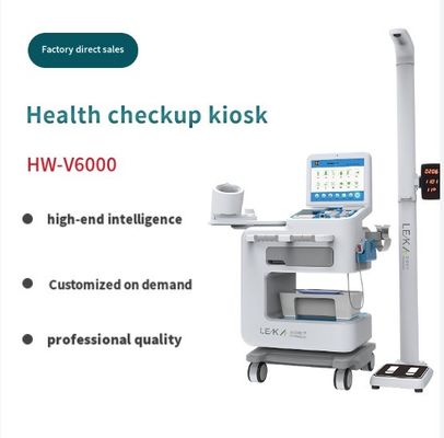 Full Touch LCD Screen Body Check Up Kiosk per le cliniche Soluzione di autoservizio intelligente