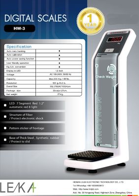 Automatica di vendita a domicilio a peso di bagaglio con supporto OEM