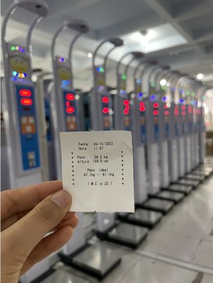 500kg 200kg Ultrasuoni Monete Peso e altezza operati Scala BMI IMC Vending Farmacia Saldo