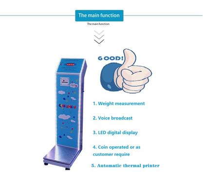 Scala digitale di misura del peso corporeo con funzione operata da monete N.W/ G.W 27KG/ 30KG