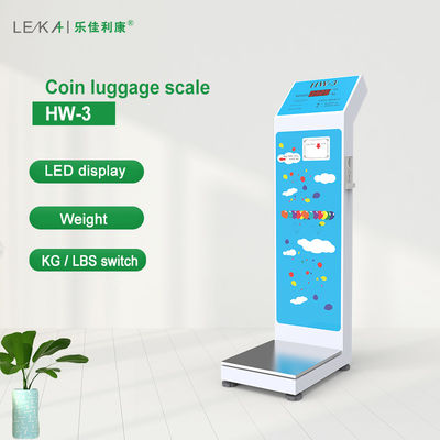 CE ISO9001 Approved Electronic Coin Body Weight Scale Luggage Weighing Vending Machine 30kg N.W.