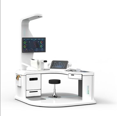 Comodo Controllo della Salute del Corpo di Zucchero nel Sangue ECG Kiosk Machine con stampante laser A4