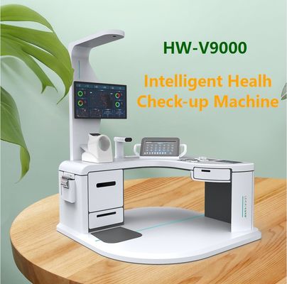 Comodo Controllo della Salute del Corpo di Zucchero nel Sangue ECG Kiosk Machine con stampante laser A4