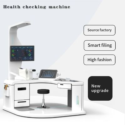 Comodo Controllo della Salute del Corpo di Zucchero nel Sangue ECG Kiosk Machine con stampante laser A4