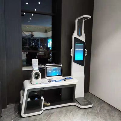 Stazione di autoservizio di chiosco di telemedicina per il controllo e la consultazione della salute del corpo intero