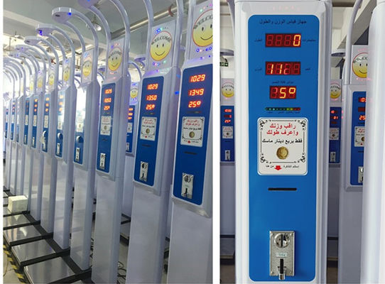 Scala di peso per altezza e peso medica ad ultrasuoni con G.W. di 45 kg e alimentazione da 100-240 V