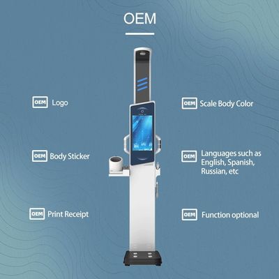 19 pollici Android Health Kiosk Steel Health Center BMI Machine con analizzatore di grasso corporeo