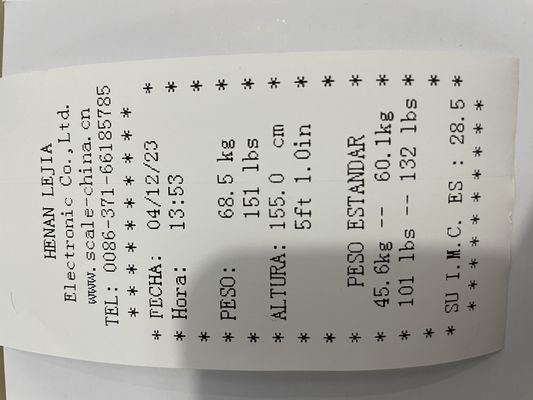 Comodo formato di imballaggio Scala digitale a moneta per la misurazione dell'altezza e del peso