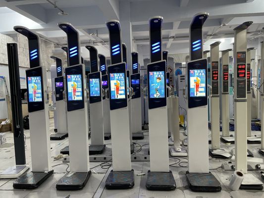 19 pollici Android Health Kiosk Steel Health Center BMI Machine con analizzatore di grasso corporeo
