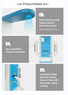 Scala di misurazione del peso e dell' altezza del grasso completamente automatica
