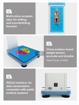 Scala di misurazione del peso e dell' altezza del grasso completamente automatica