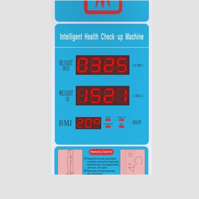 AC100-240V Coin Operated Digital Foldable BMI Peso Altezza Scala per 1-500kg Range
