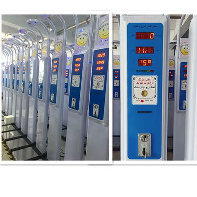 Moneta operativa 200kg Altura digitale ultrasonica Scala di peso con divisione minima di 0,5 cm