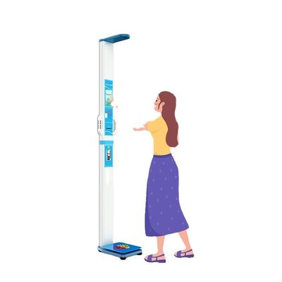Balance di precisione digitale in acciaio 220V/50Hz con display LCD BMI e analisi della composizione corporea