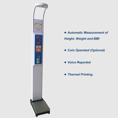 AC100-240V Fornitura di alimentazione Gamma di peso 8-200kg BMI Controllo medico Vending Scale Machine