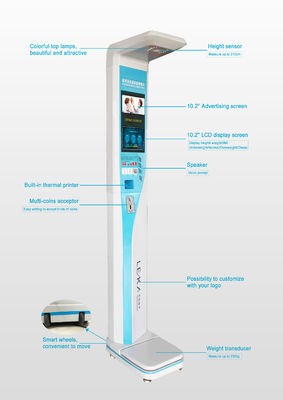Alta resistenza ABS Ultrasuoni BMI Scale Scala digitale di peso corporeo con supporto personalizzato