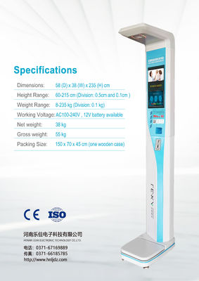 Alta resistenza ABS Ultrasuoni BMI Scale Scala digitale di peso corporeo con supporto personalizzato
