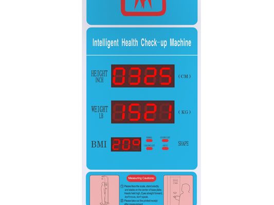 Macchina elettronica professionale per il test del BMI del corpo con stampante Dimensioni del prodotto 33*55*235cm