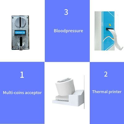 Ospedali e farmacie Scale umana a moneta con display LED/LCD Capacità 200 kg