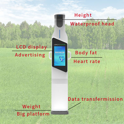 Display LCD Scale di altezza e peso ad ultrasuoni per il tipo di visualizzazione della composizione del corpo